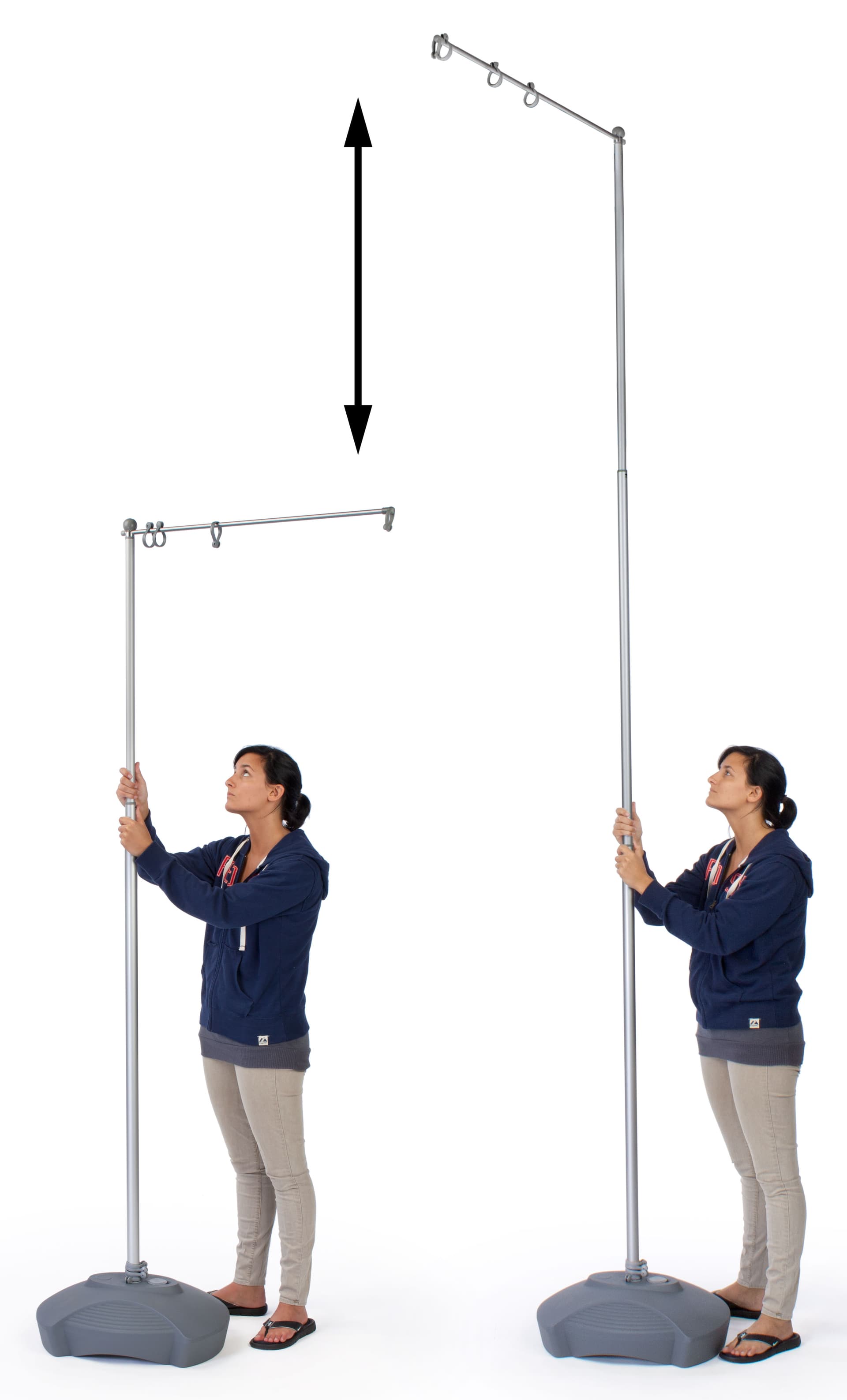 Outdoor Flag Pole Stands Are Adjustable Banner Not Included