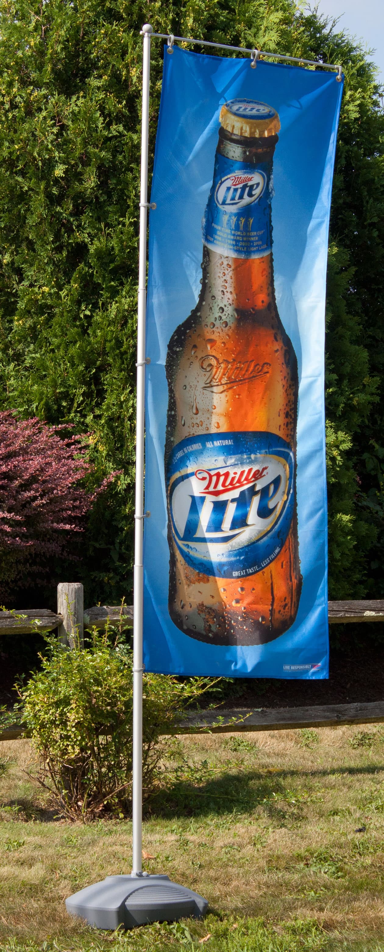Outdoor Flag Pole Stands Are Adjustable Banner Not Included