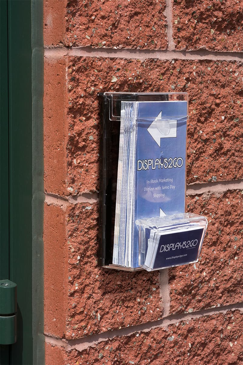 Outdoor Leaflet Dispenser For Wall Mounted Display
