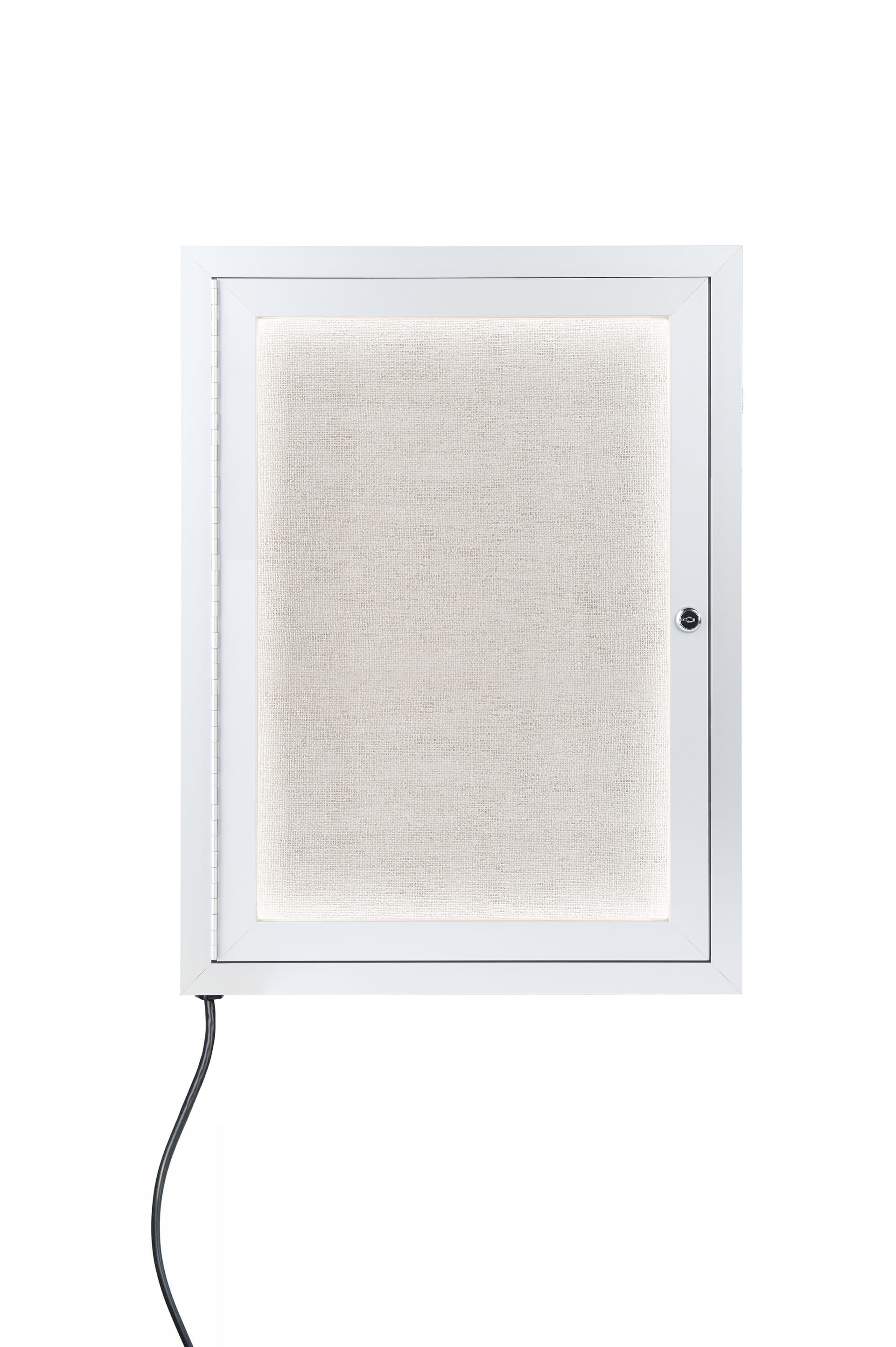 commercial outdoor bulletin board cases with LED illumination