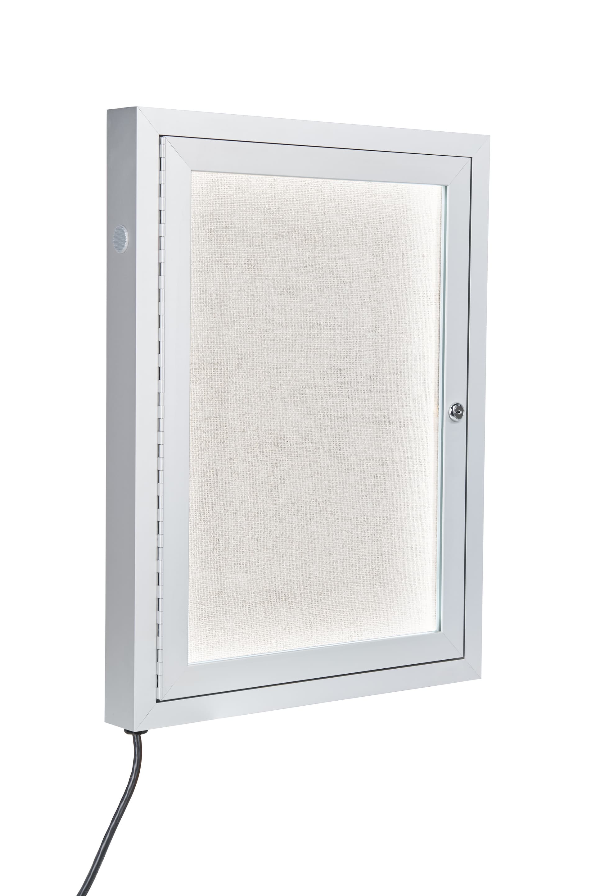 illuminated outdoor bulletin board cases with built-in LED lighting
