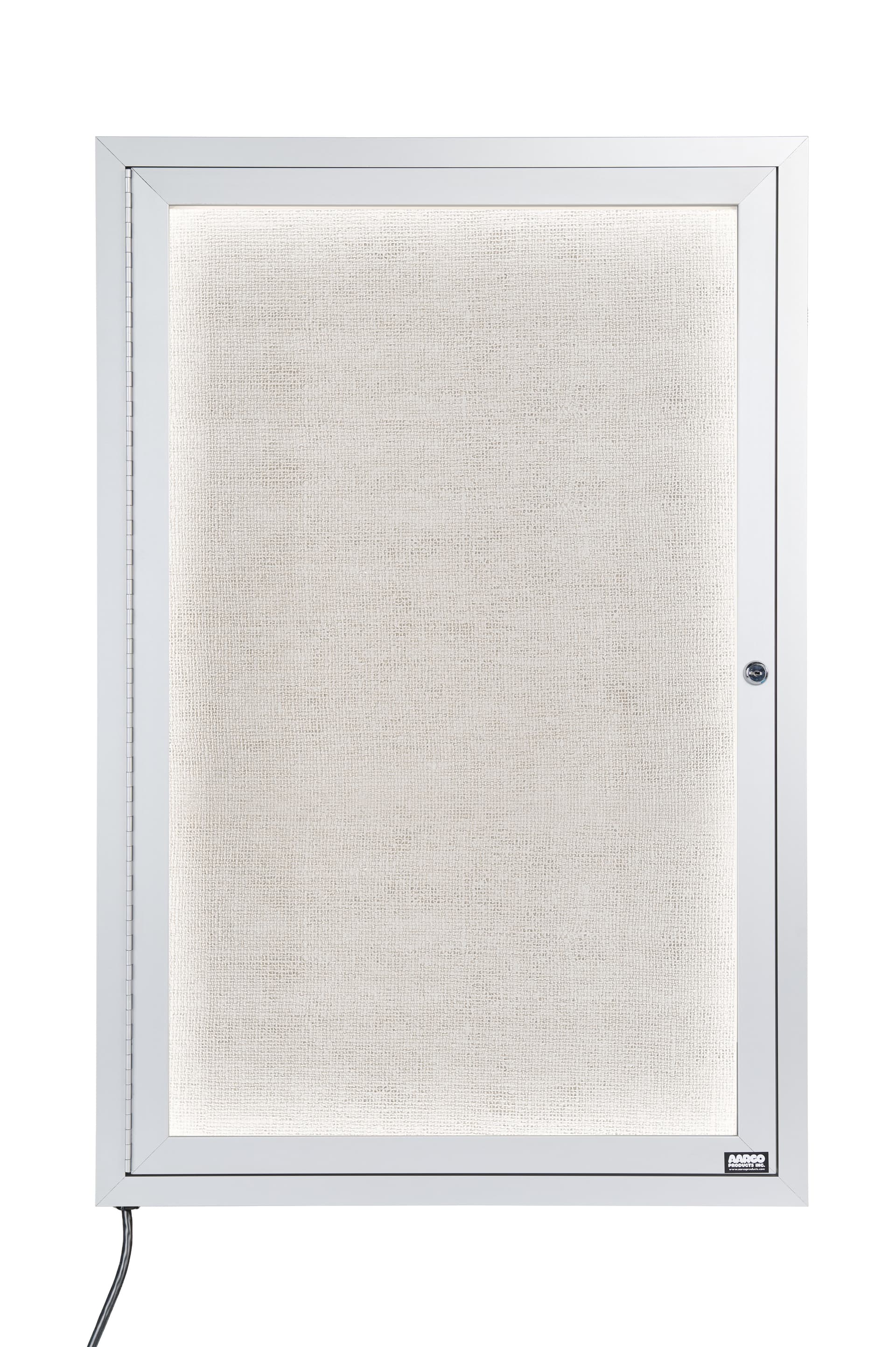 wall-mounted outdoor bulletin board cases with illuminated cabinet