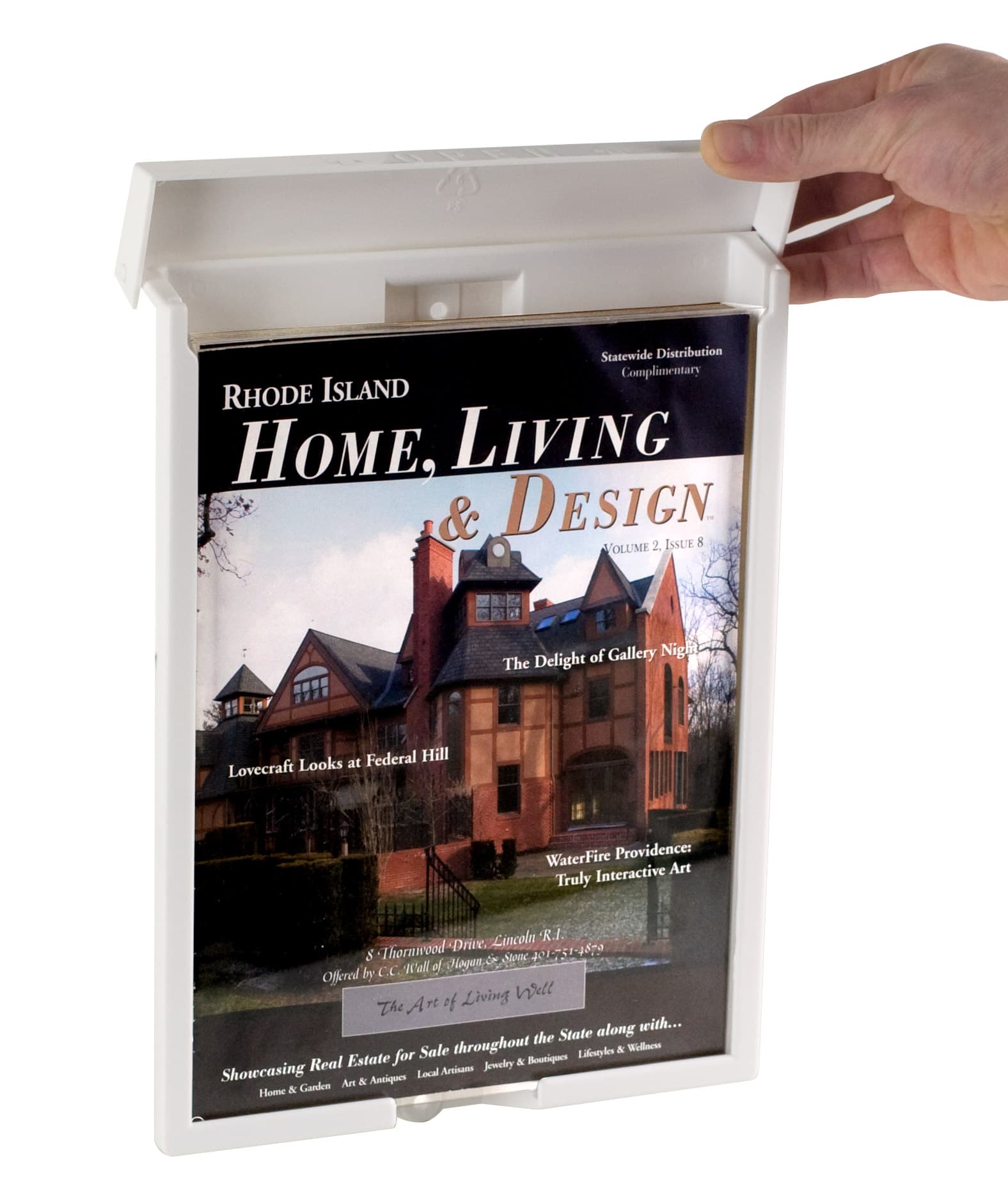 outdoor literature display