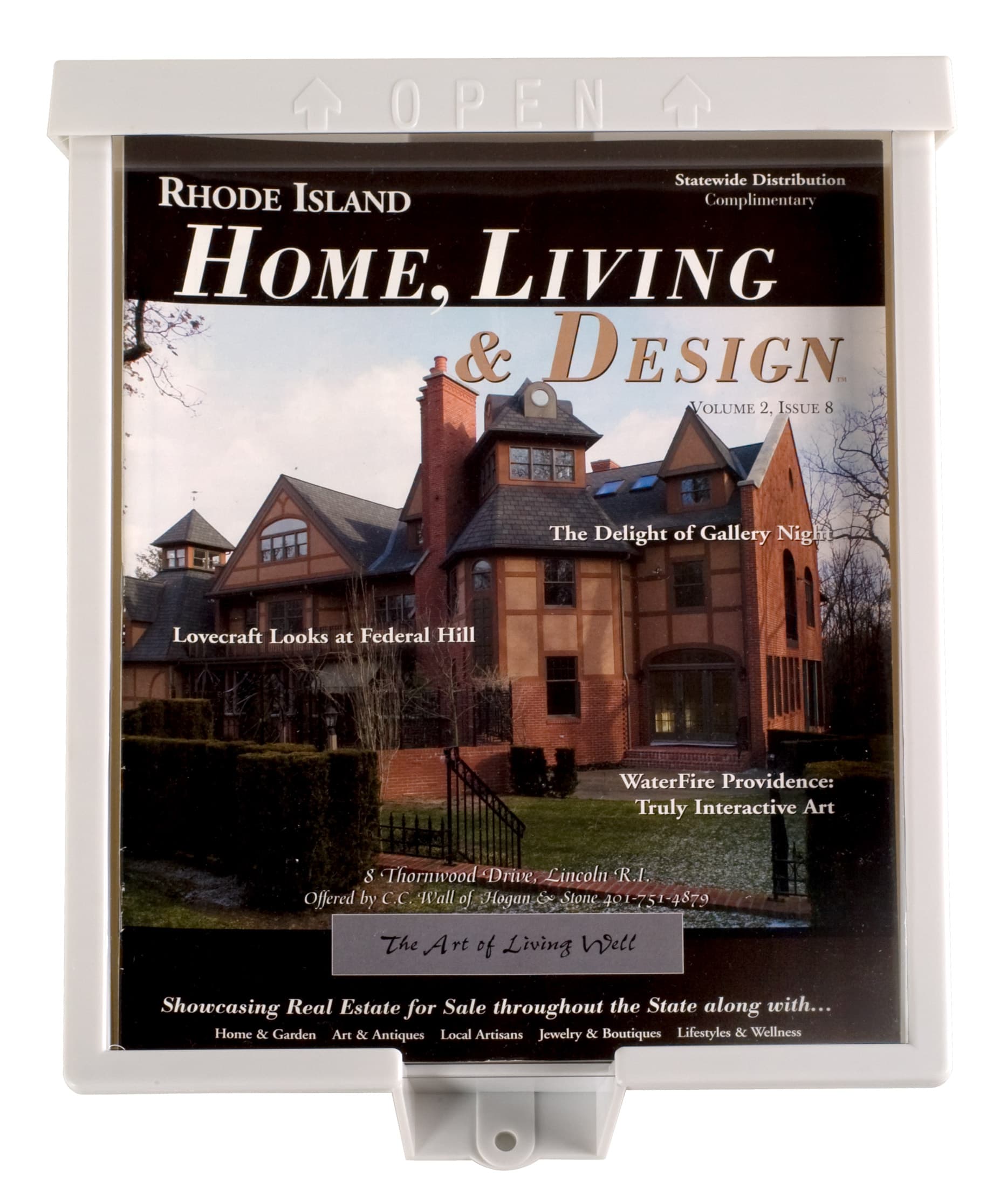 outdoor literature display