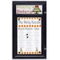Enclosed Bulletin Board with Header, Outdoor Use, Magnetic, Locking  - Black