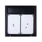 Enclosed Bulletin Board with Header, Outdoor Use, Magnetic, Locking  - Black