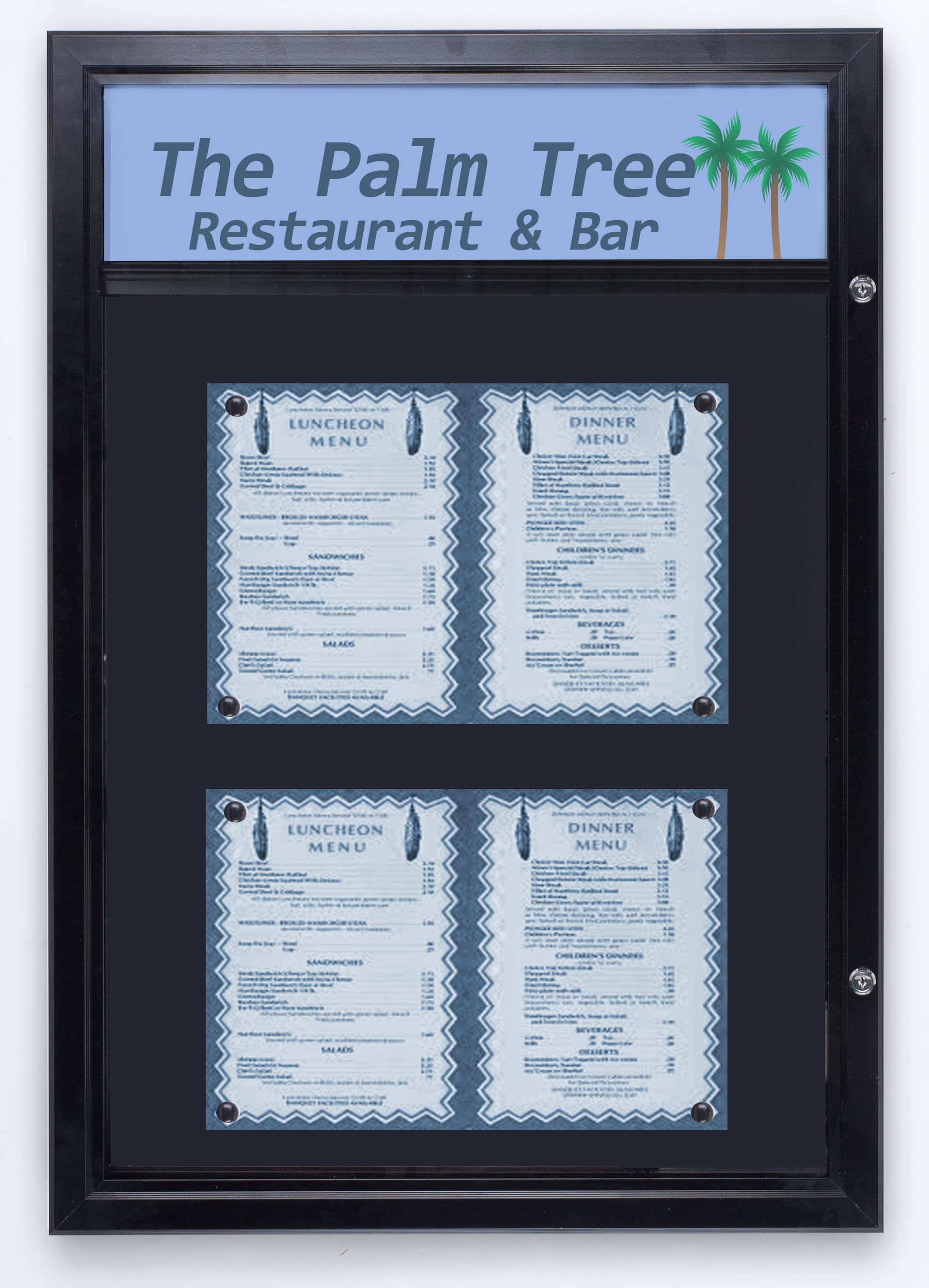outdoor menu cases