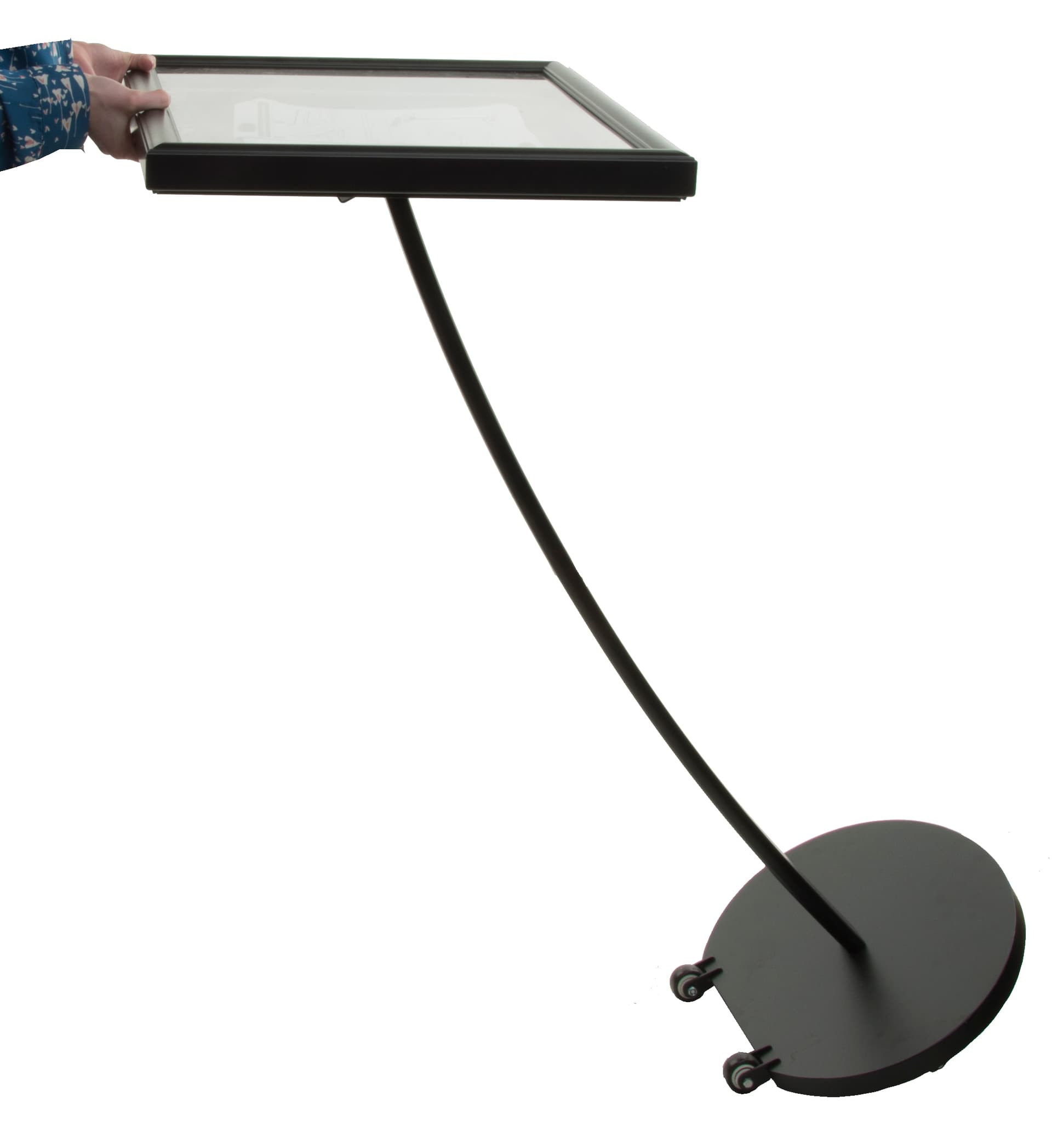 Magnetic Board with Stand | Black Outdoor Notice Display | Displays2Go
