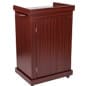 Mobile Lectern with Enclosed Cabinet, Pull-out Shelf, Locking Wheels