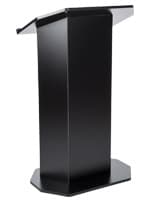 Black economy pulpit with easy assemble