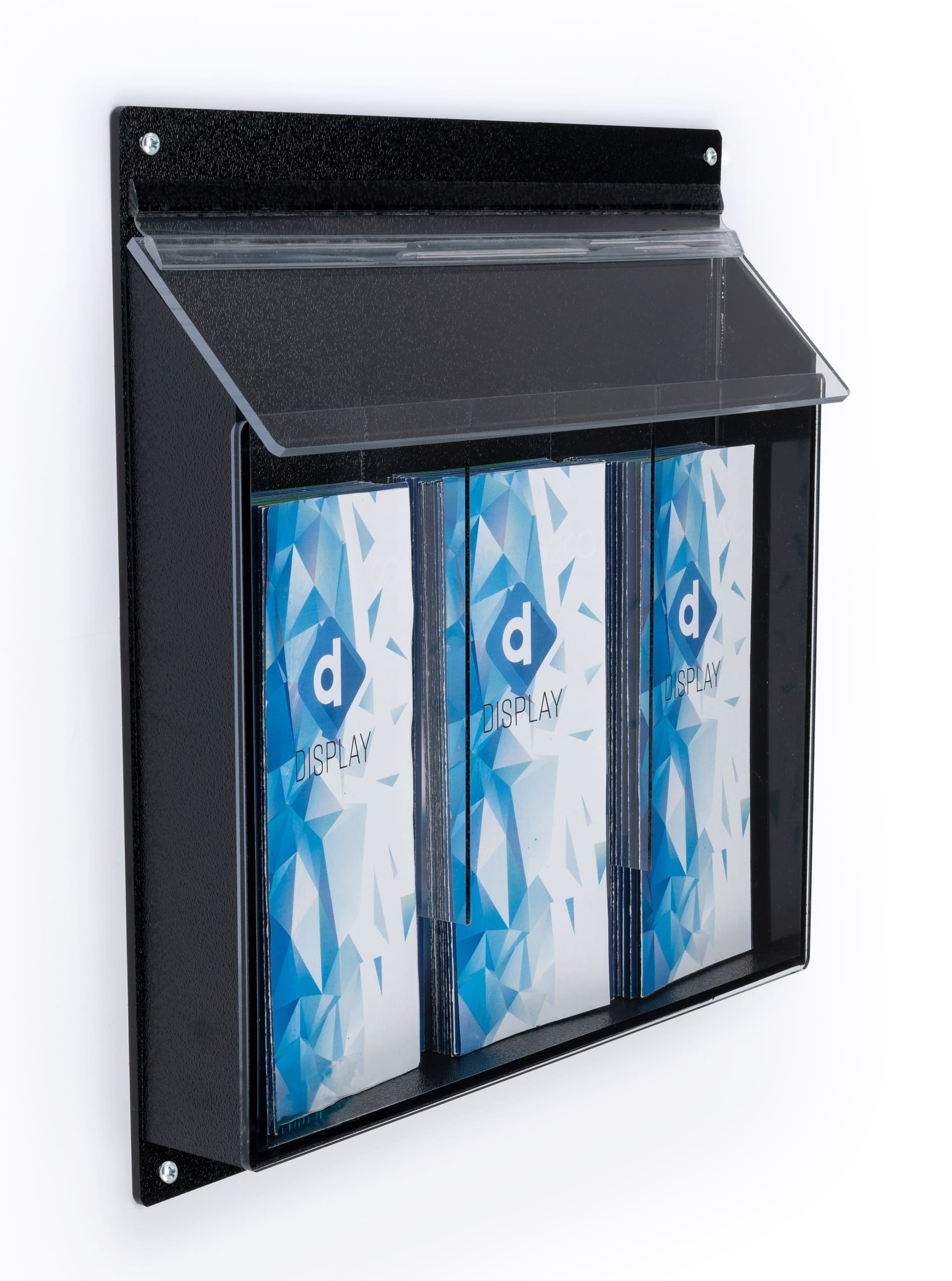 Weatherproof outdoor display brochure holders