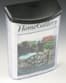 Outdoor Plastic Magazine Wall Rack, 8.5"w, Single Pocket, Hinged Lid - Black