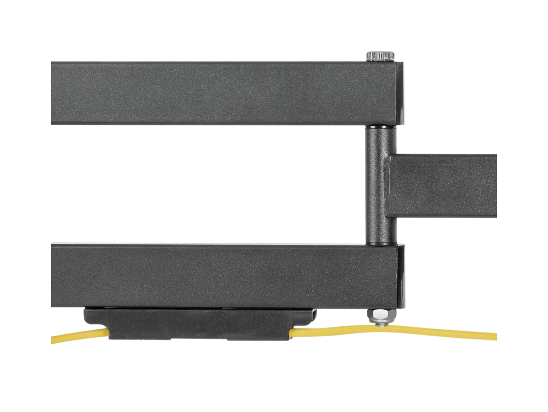 Outdoor TV wall bracket with full motion and cable management