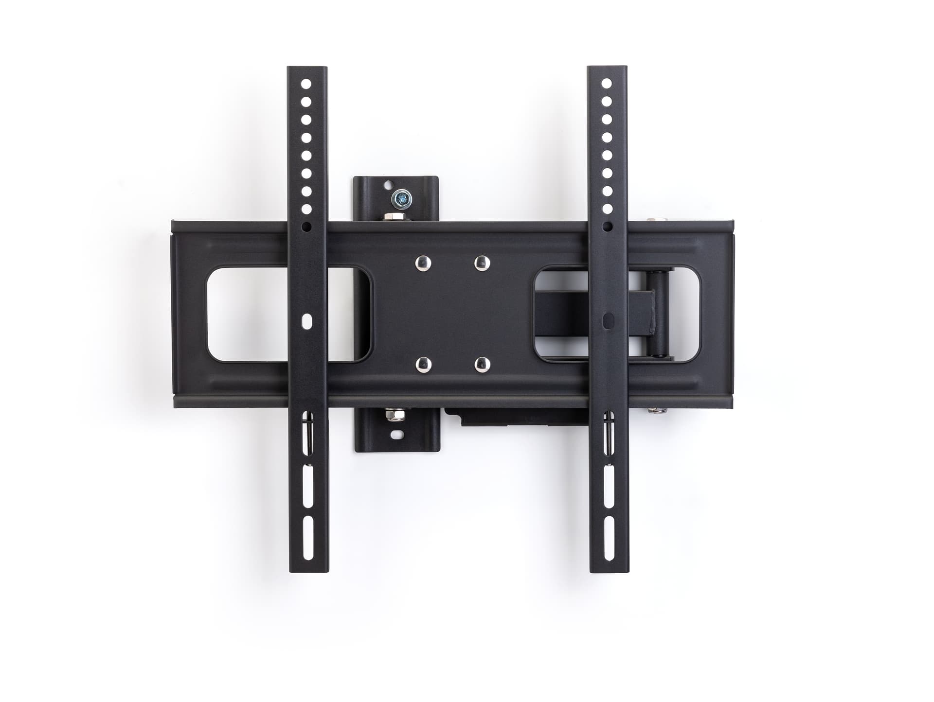 Outdoor TV wall bracket mounted to wall