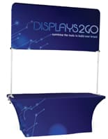 The 6' Trade Show Table & Header Has An Adjustable Frame