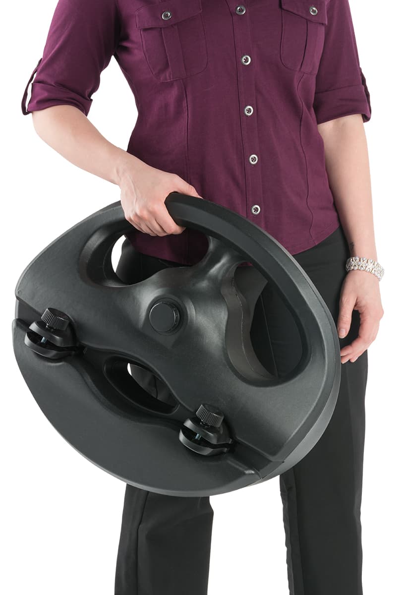 Portable Weighted Sign Base with Custom Insert