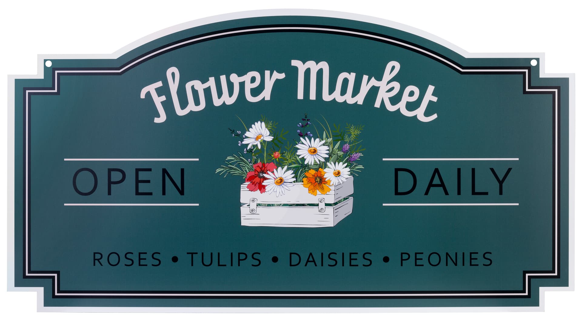24 x 48 hanging outdoor shaped signs with high quality UV printing