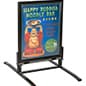 T-Frame Sidewalk Sign Stand, Spring Base, Snap Frame