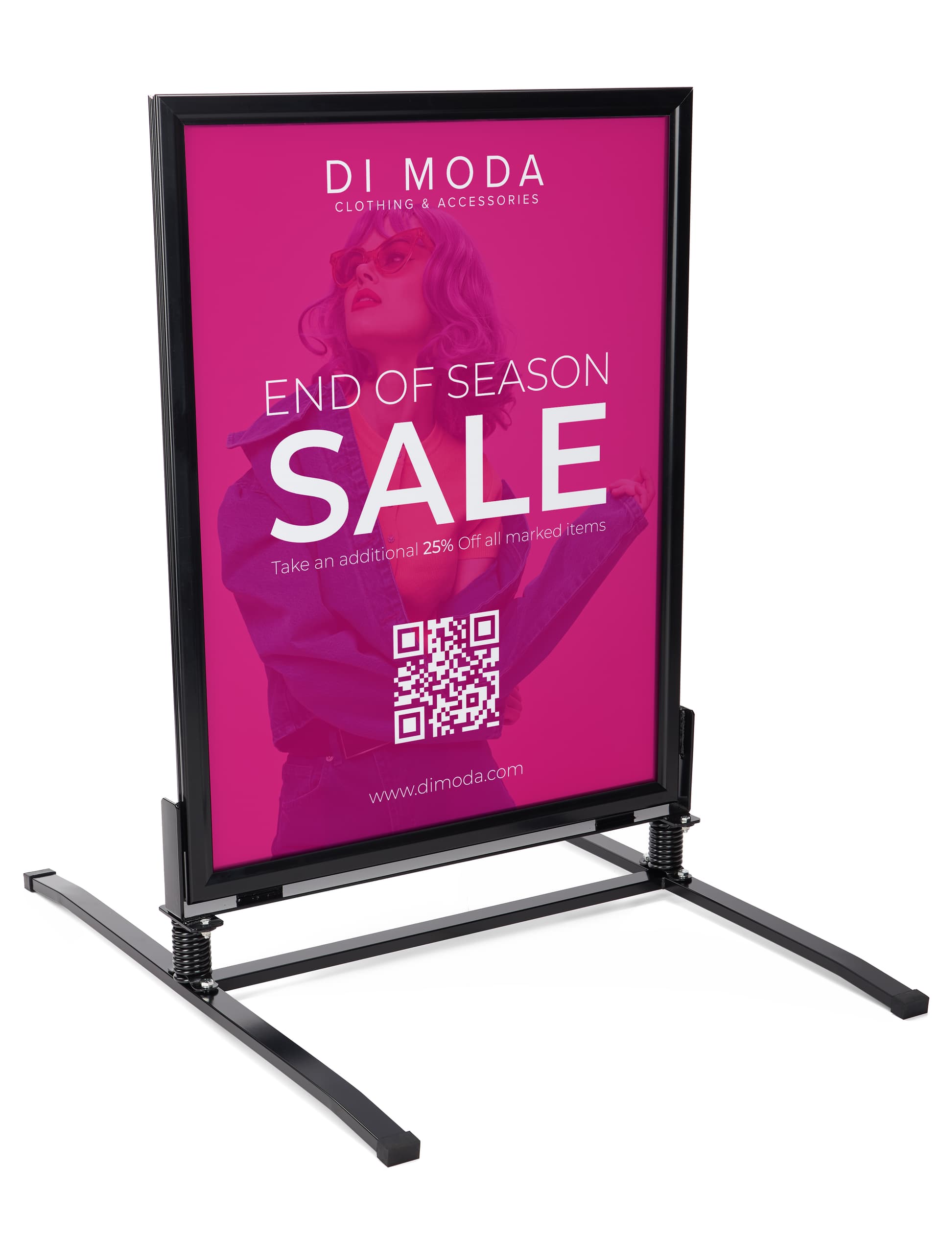 Use This Wind Resistant Sidewalk Sign to Advertise In Sunshine or Rain