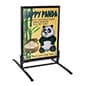 T-Frame Sidewalk Sign Stand, Spring Base, Snap Frame