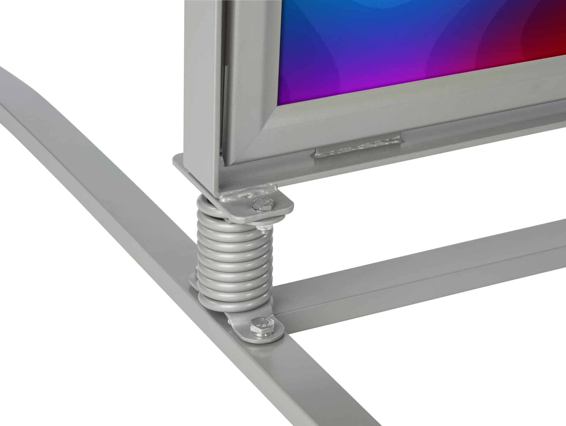 Weatherproof Sandwich Board w/ Sturdy Steel Base & Snap Frame