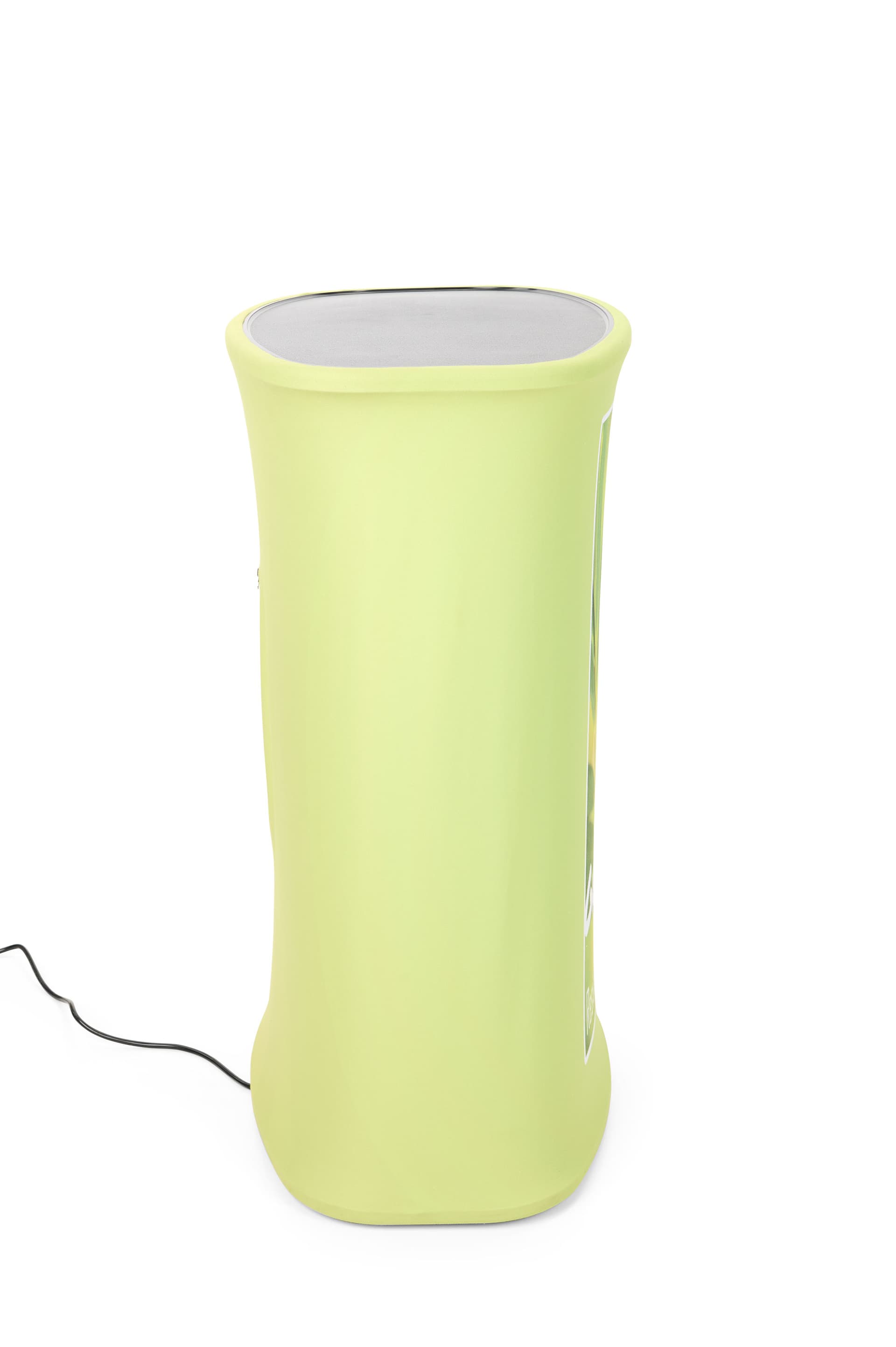 Illuminated pop-up trade show replacement graphics with wrinkle free look