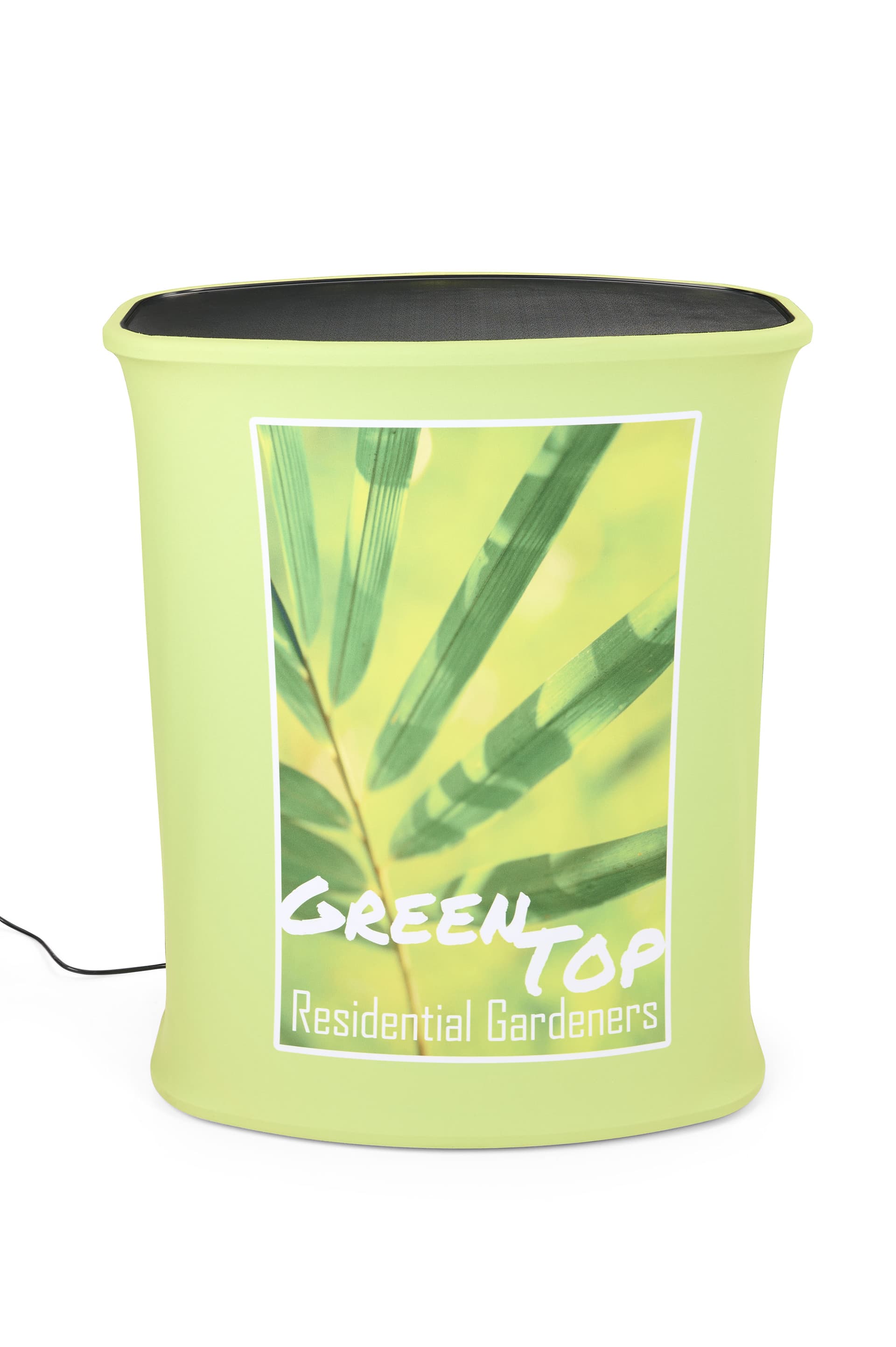 Illuminated pop-up trade show replacement graphics with full color artwork