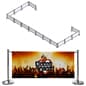 Café Barrier with 15 Banners and 16 Stanchion Posts - Single Sided Printing