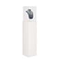  White Display Pedestal for Floor, Lift Off Acrylic Topper, 3 Sizes - White