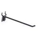 6” Peg Hook for up to 1/8" Thick Metal Pegboard, 1" On Center, Metal - Black