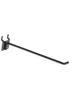 8” Black Peg Hooks with Powdercoated Finish