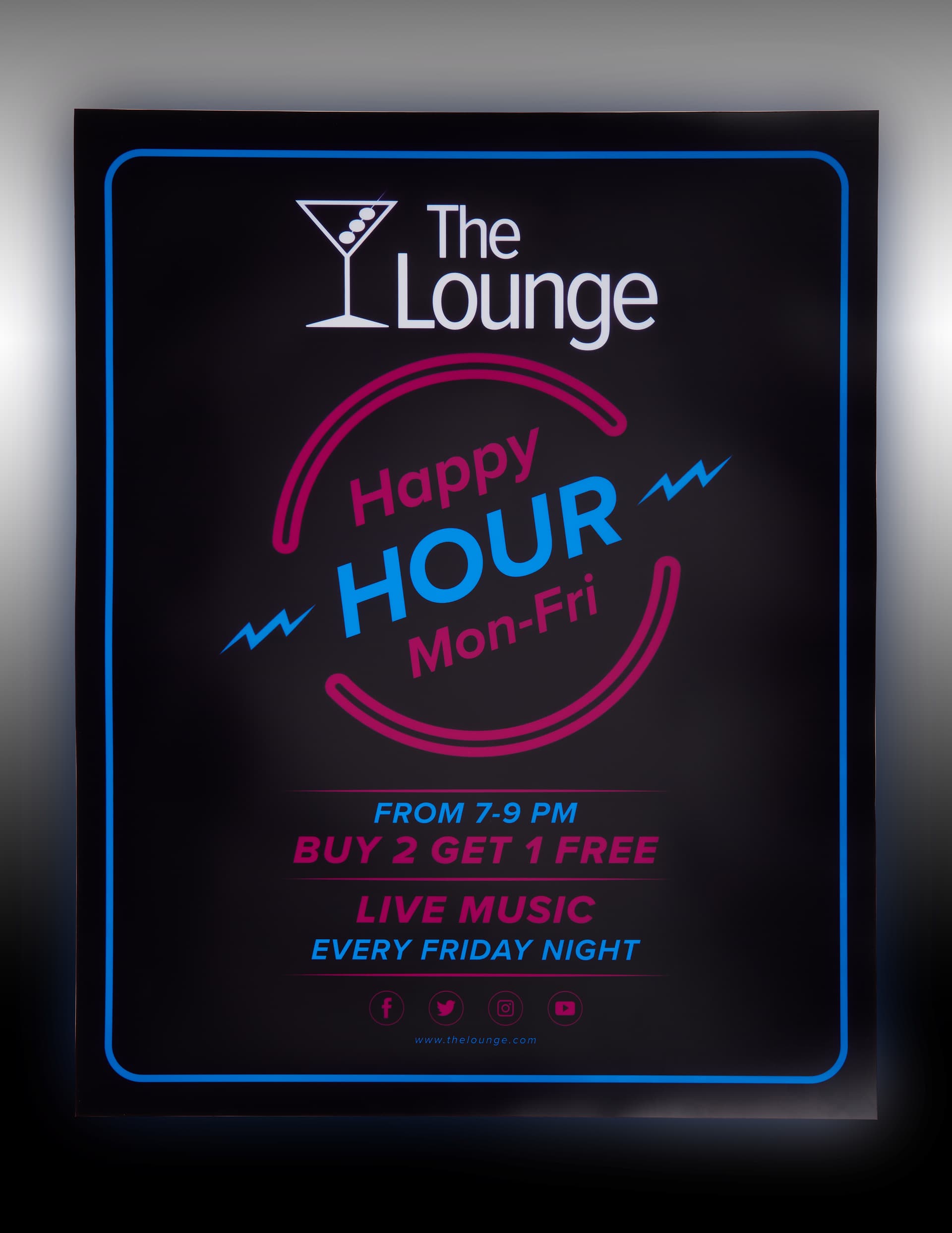 Backlit Poster with sleek design