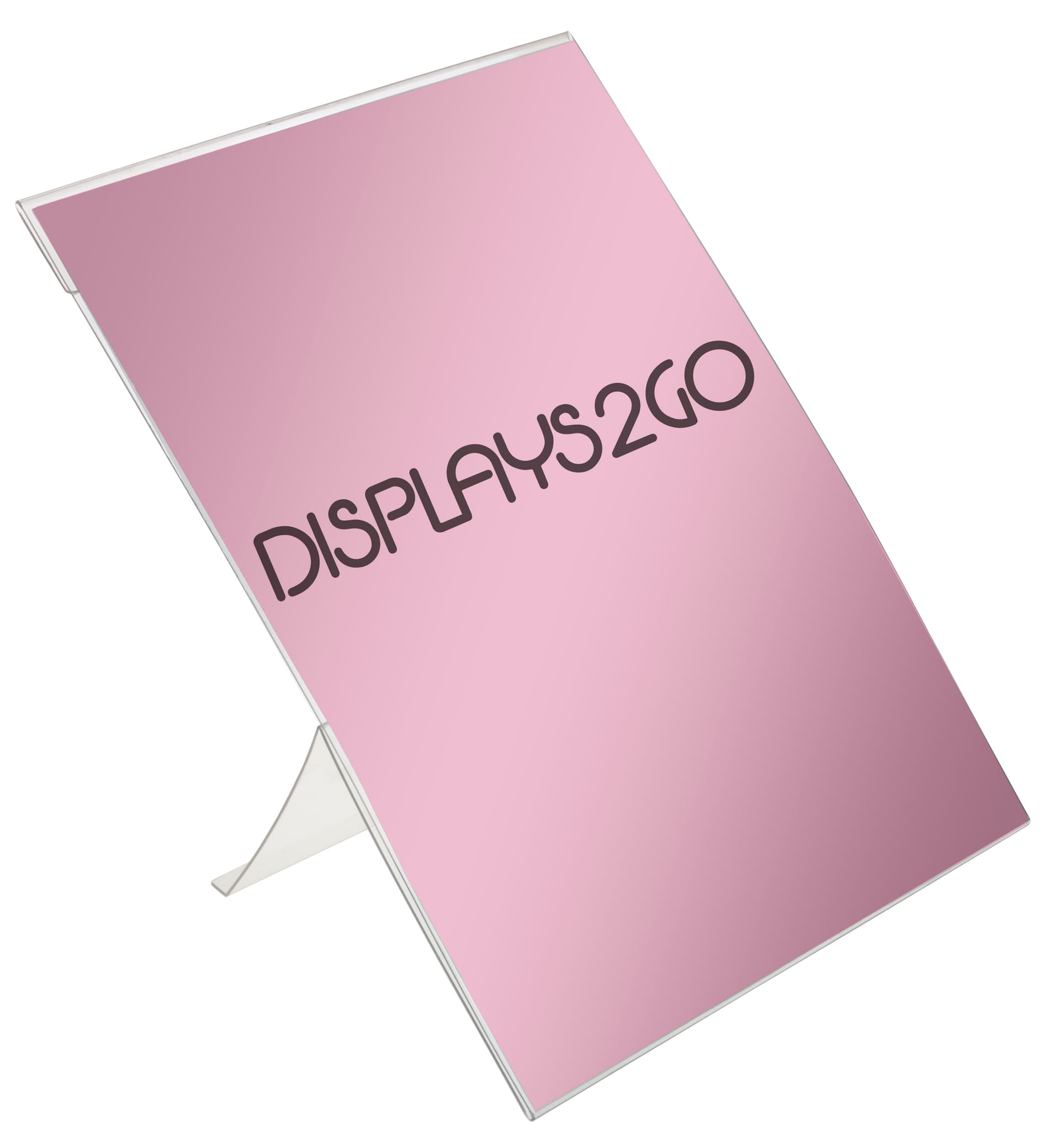 Plastic Easel Sign Holder w/ Slide-In Design