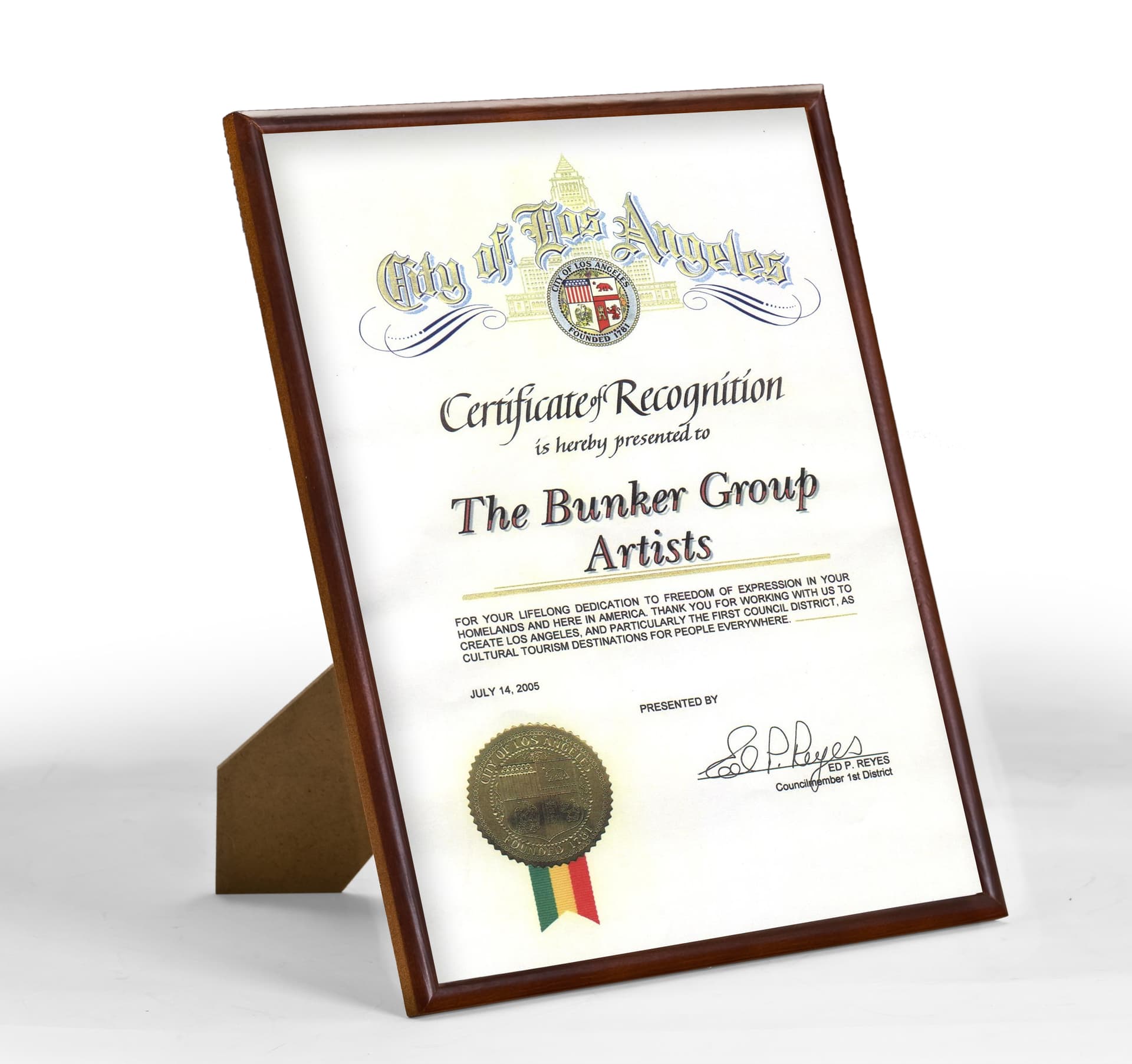 8.5 x 11 Document Frames Enhance Awards - Mahogany Finish | Displays2Go