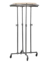 Wood Top Retail Clothing Racks