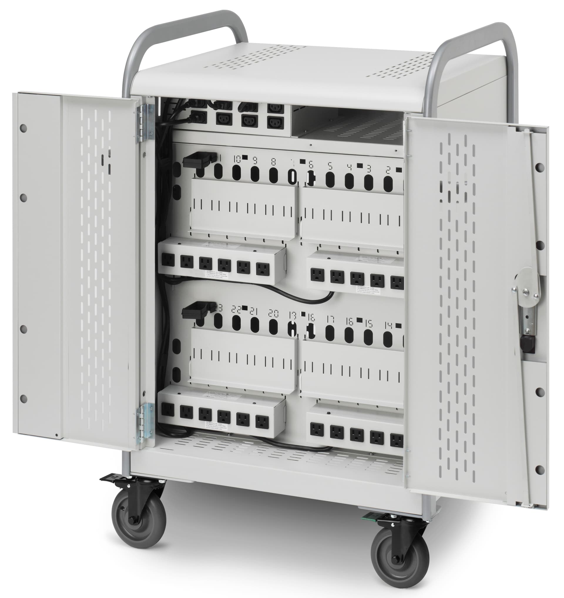 Laptop Charging Station w/ Rear Access Doors