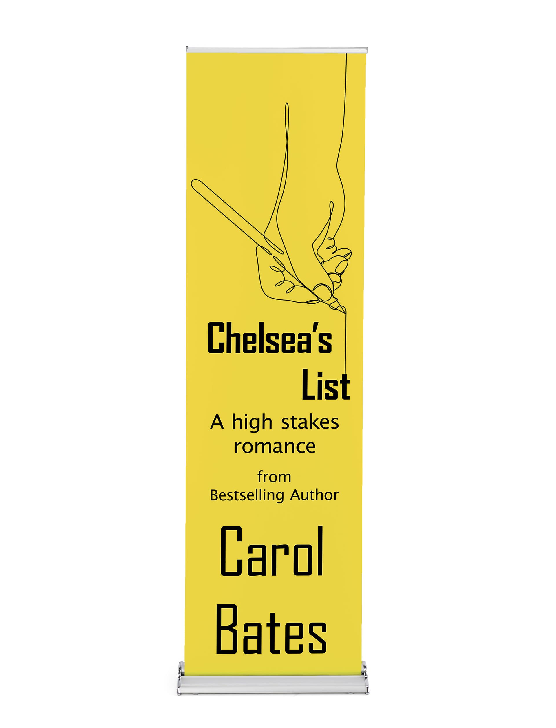 Replacement banner for the paramount retractable stand with stay-flat vinyl material