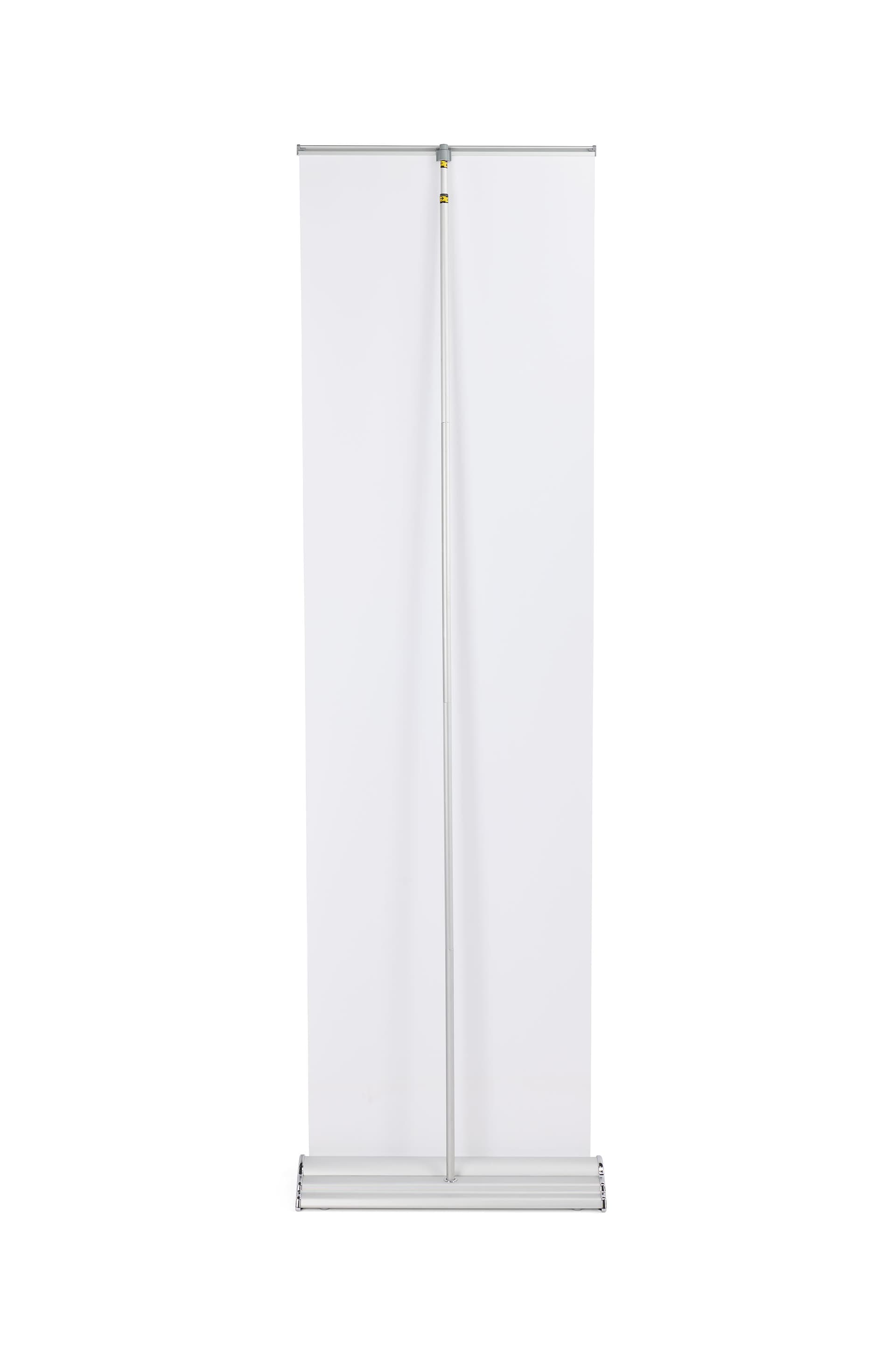 Paramount retractable banner stand hardware with 24 inch wide base