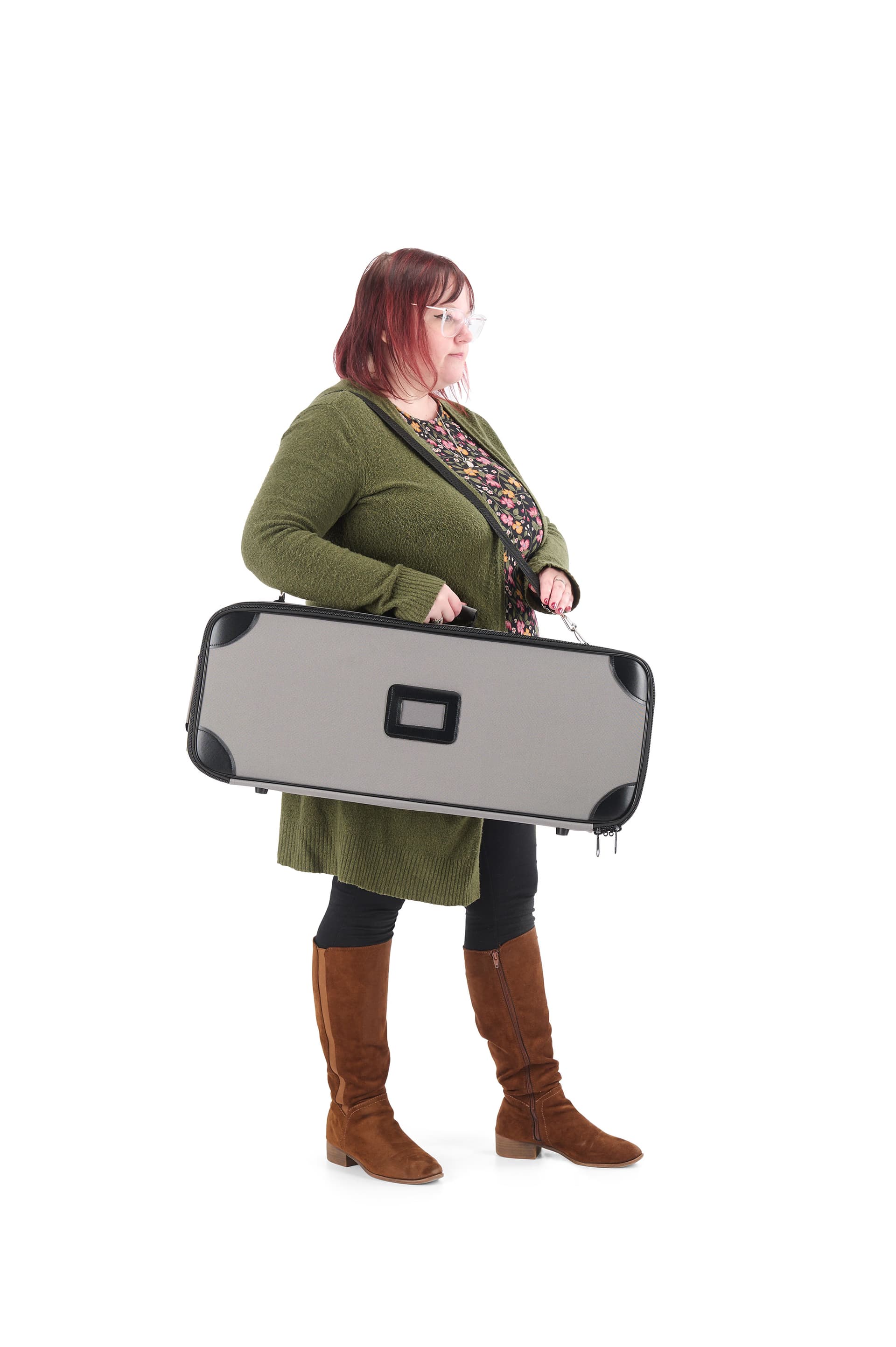 Custom printed paramount retractable banner with crossbody travel case 