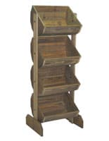 Rustic Crate Display with Weatherwood Stain
