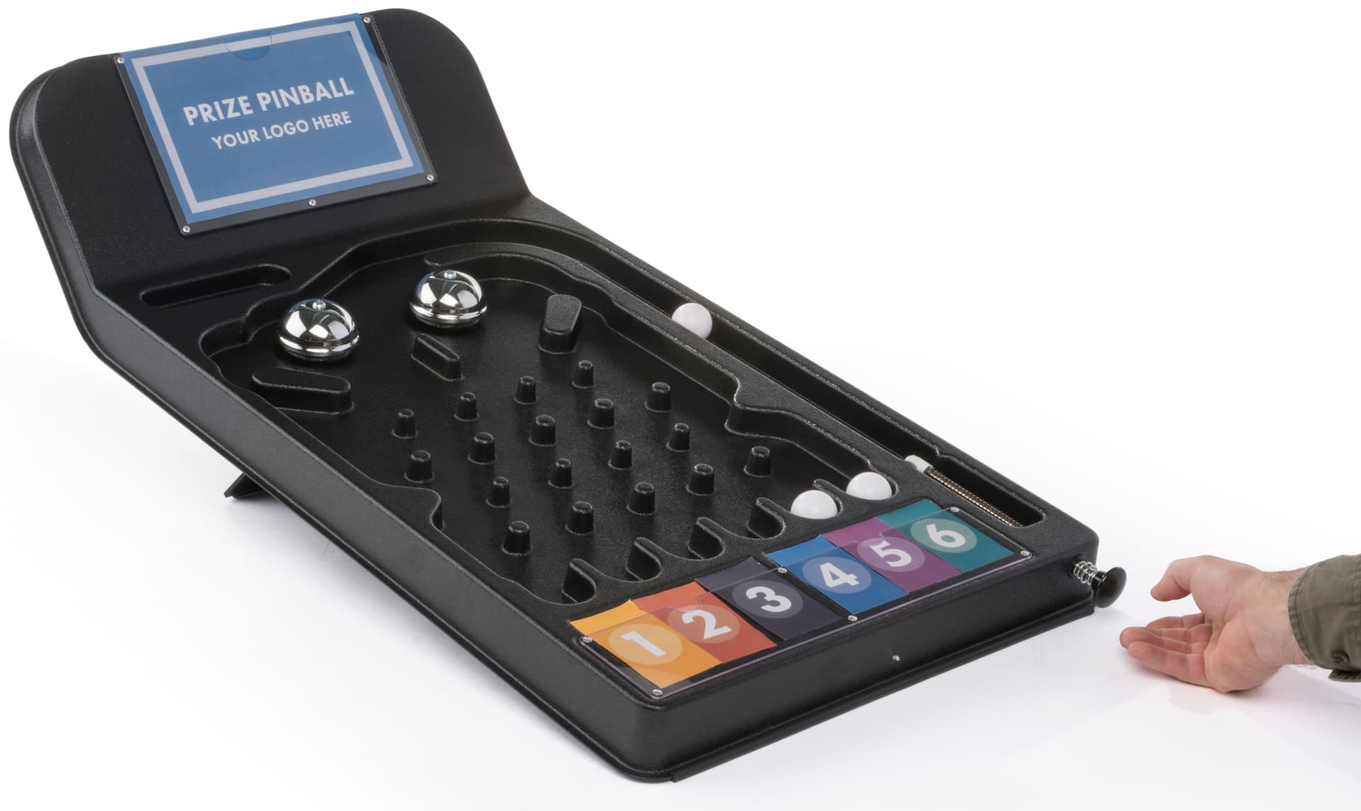 Trade Show Pinball Game with Spring Loader