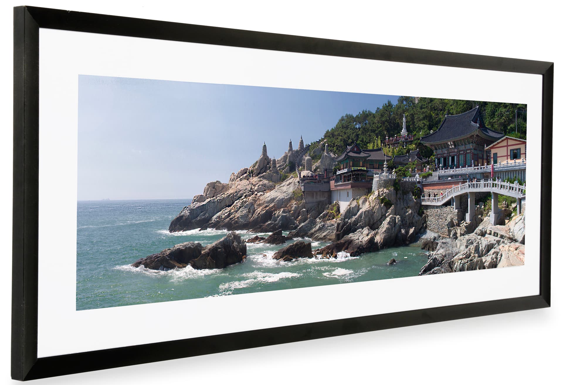 Black Panoramic Picture Frame | Matted | Displays2Go