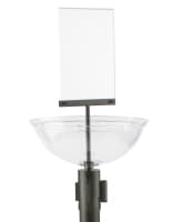 Acrylic Dump Bin Stanchion Topper