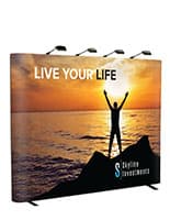 10' Pop Up Displays with Printed End Caps pop up displays