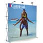 7' Trade Show Pop Up Backdrop w/ Custom Graphics, 3 Spotlights, Portable
