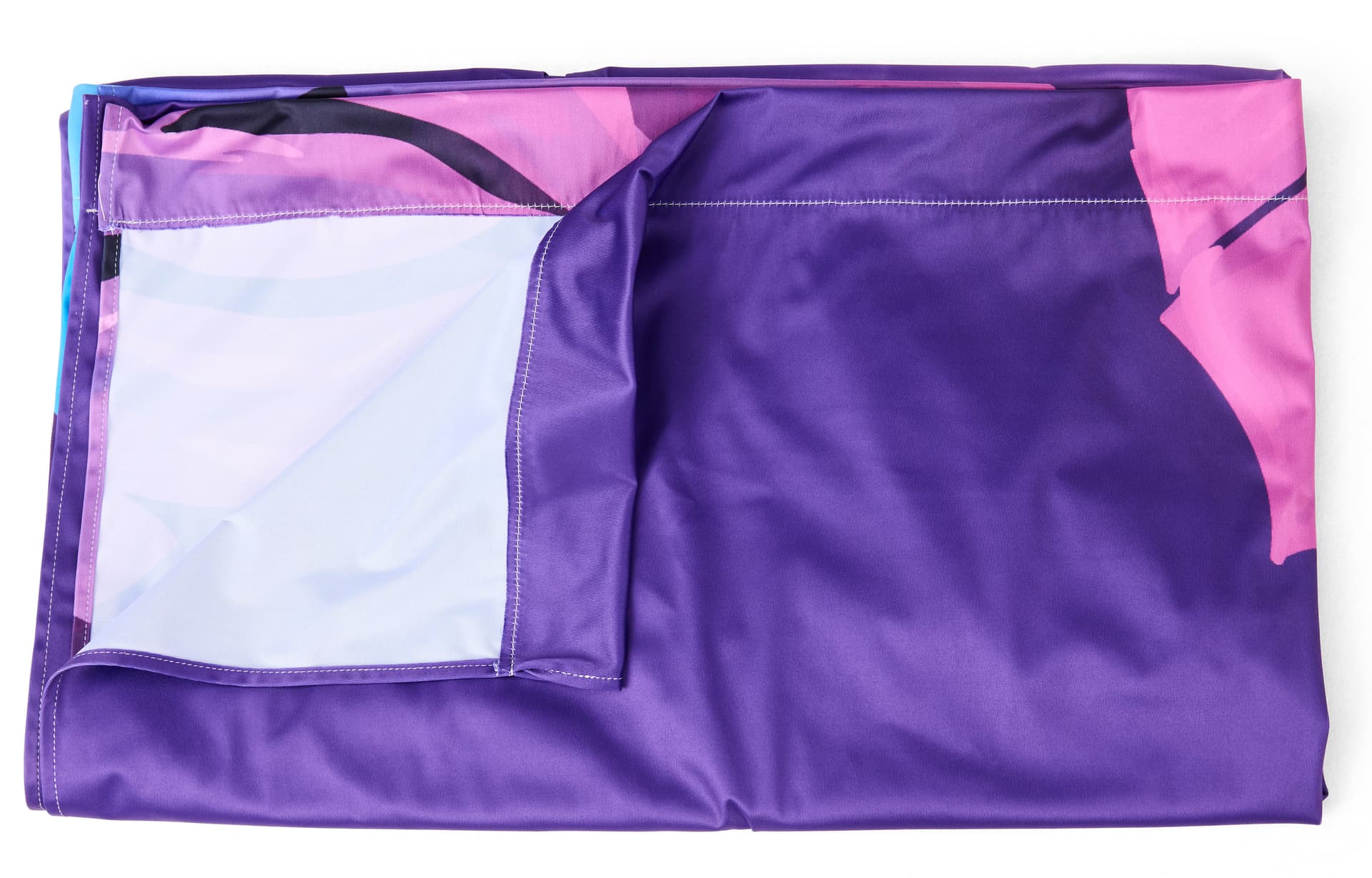 Banner backdrop with pole pockets 