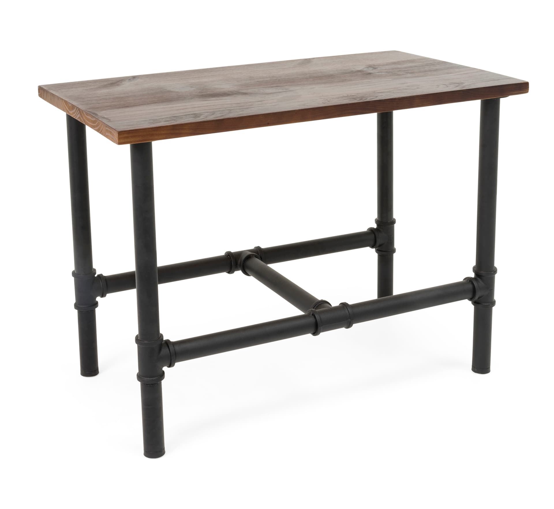 Small Pipe Display Table with Pipeline Connectors on Legs