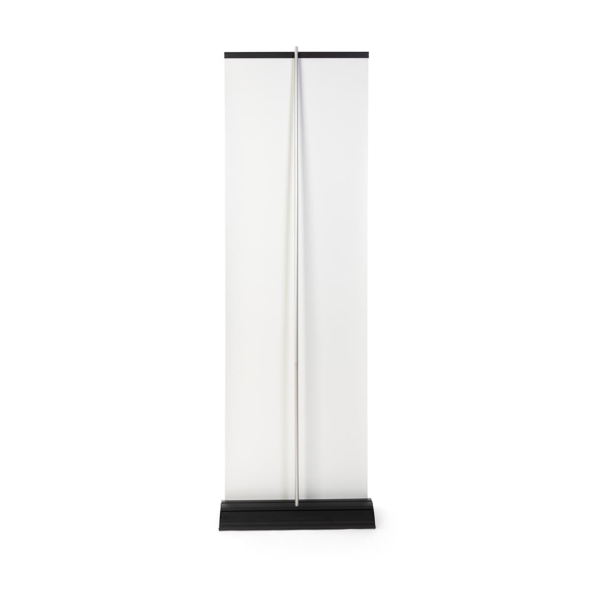 Premium wide base retractable banner stand with telescopic pole