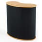 39" Portable Counter with Inner Shelf - Black