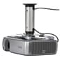 Projector Ceiling Mount with 2 Mounting Cylinders, Tilting, Rotating – Silver 